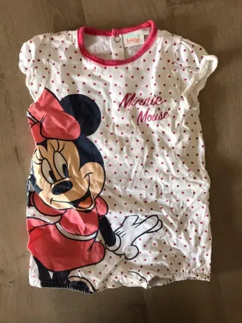 Combishort à pois Minnie Disney baby