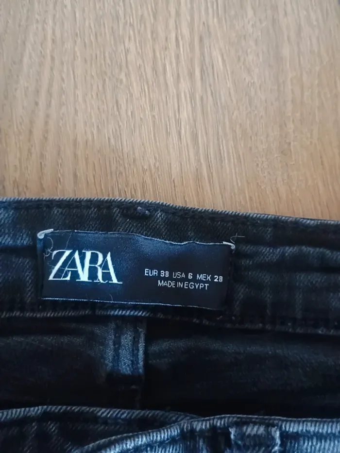 jeans noir ZARA T36 - photo numéro 2