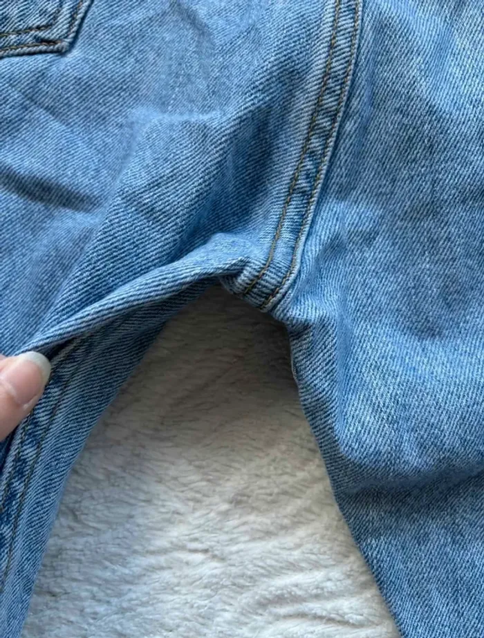 Jean Levi’s 505 Straight Fit droit femme unisexe bleu clair taille haute 2000s Rare US 50/5XL L32 - photo numéro 18