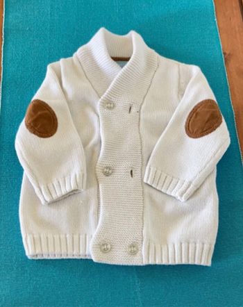 Gilet blanc avec coudières