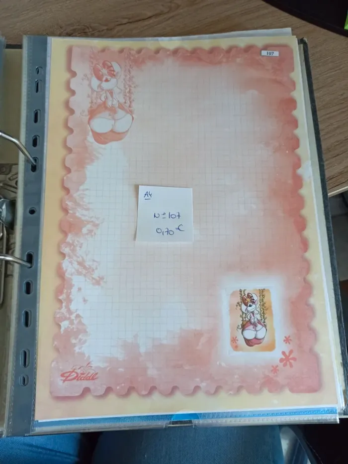 Feuille Diddl A4 107 0,70€