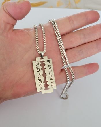 COLLIER PENDENTIF PEAKY BLINDERS ARGENTE ! NEUF ! ACIER INOXYDABLE