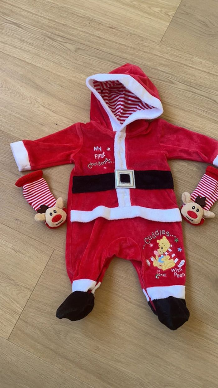 Pyjama de Noel Winnie disney store New born et chaussettes cerf