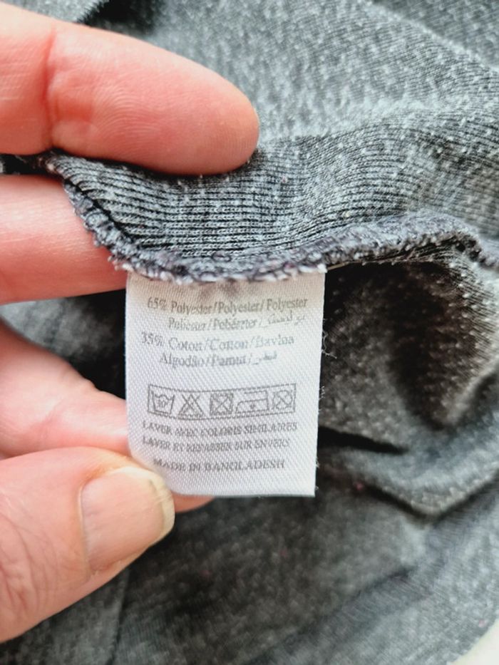 Pull leger gris fille col V 12 ans - photo numéro 4