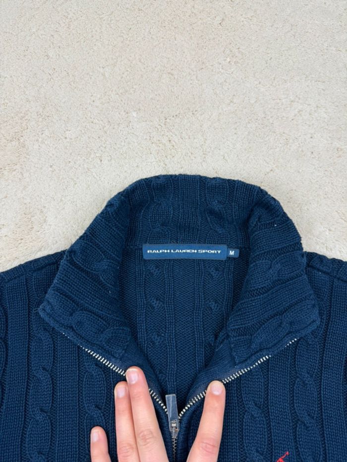 Sweat Full Zip Ralph Lauren Torsadé Taille M - photo numéro 5