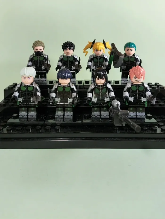 Kaiju n8 - lot de 8 Mini figurines au format Lego