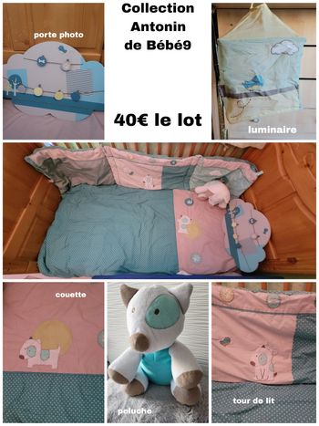 Ensemble chambre 70x140 Antonin le chien Bébé9