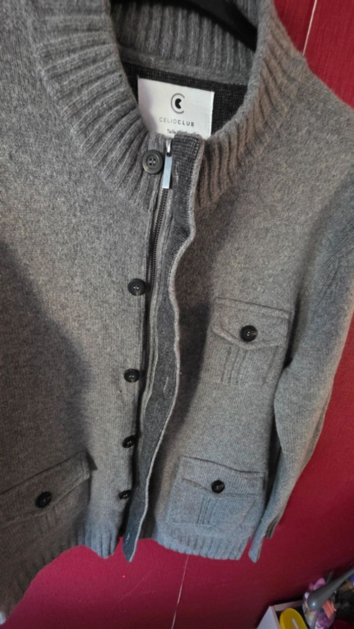 Gilet gris celio - photo numéro 4