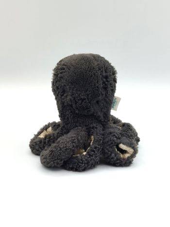 Peluche doudou pieuvre gris noir JELLYCAT petit modèle Octopus 15 cm jelly5642SH
