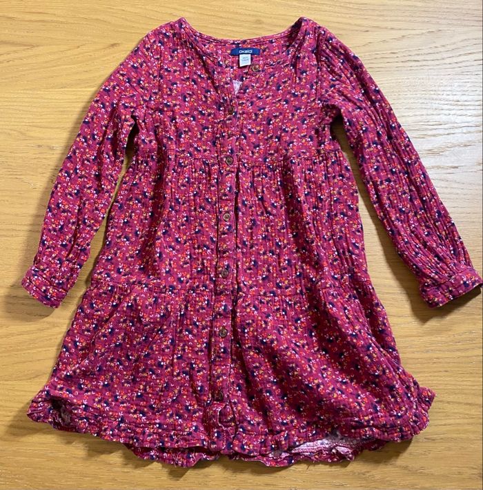Okaidi Robe fleurie fuchsia Taille 6 ans - photo numéro 2