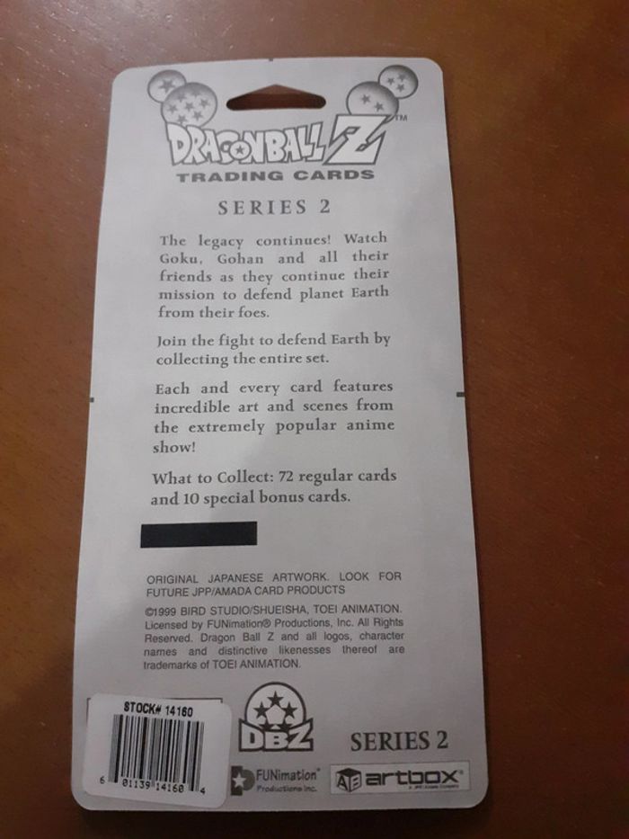 Booster de cartes dragon ball z trading dbz part 2 - photo numéro 2
