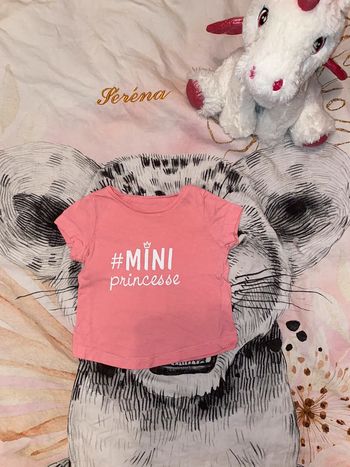 T-shirt manche courtes, Pat et Ripaton, 3 mois.