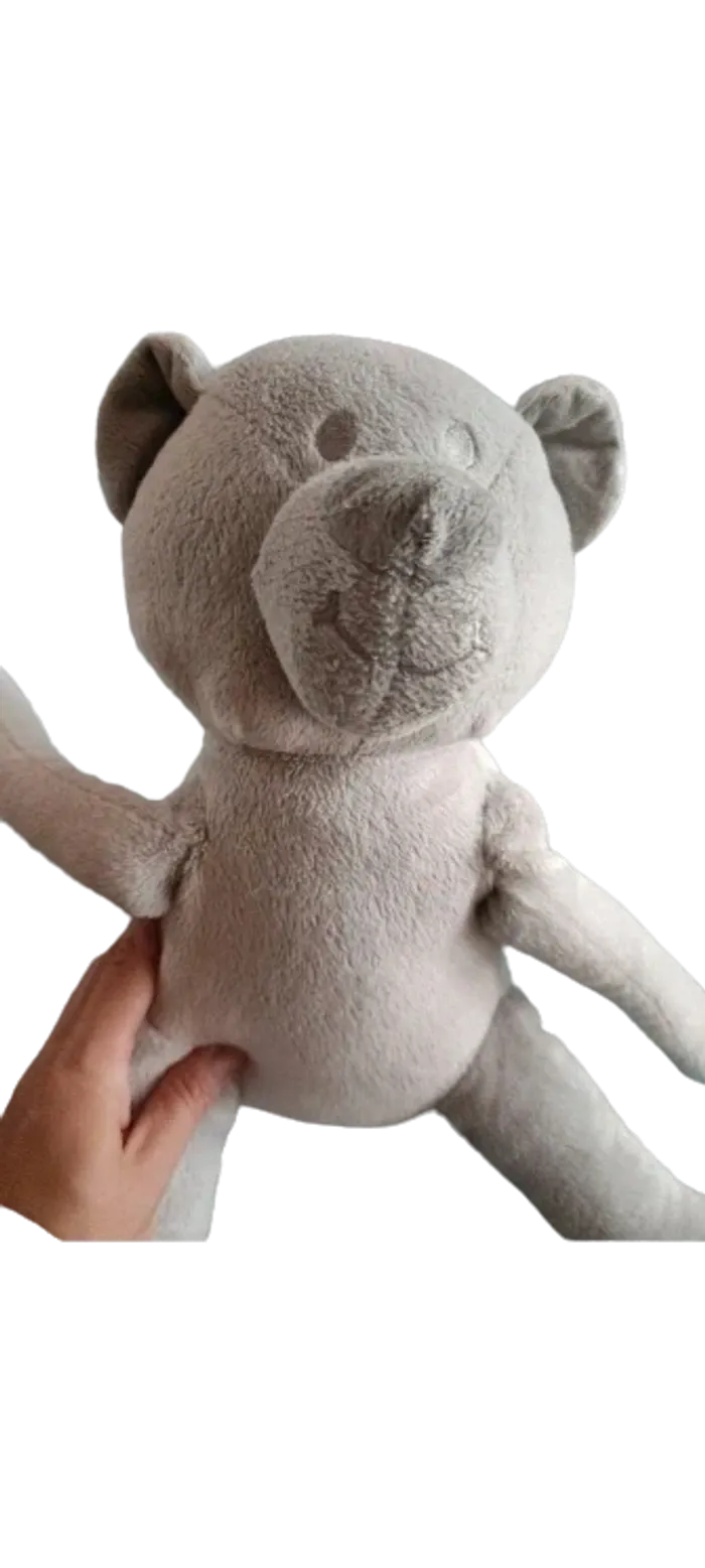 Peluche grise garçon - photo numéro 3