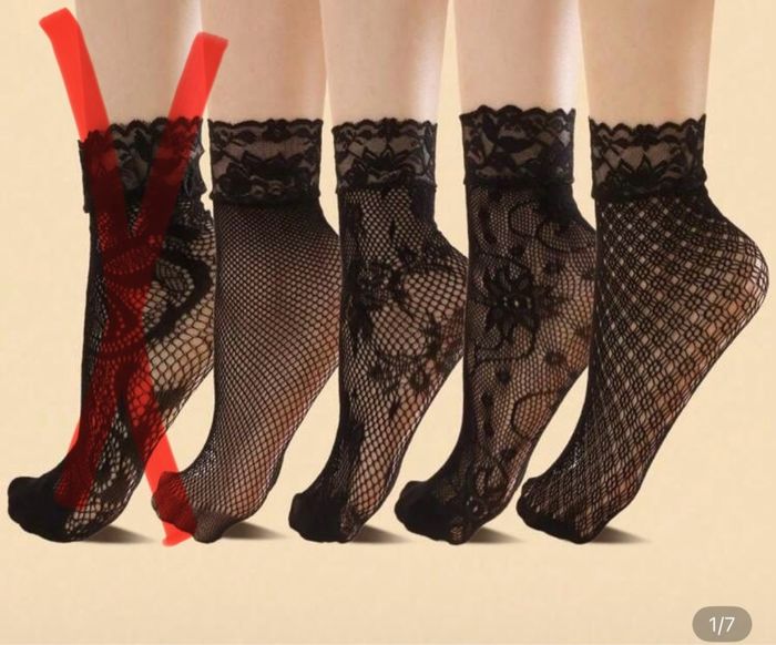 Lot chaussettes résille noires - neuf - taille unique - photo numéro 4