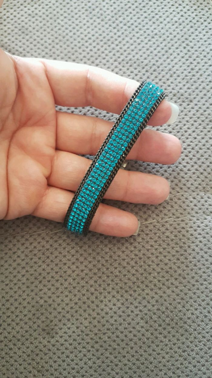 Bracelet de strass turquoise