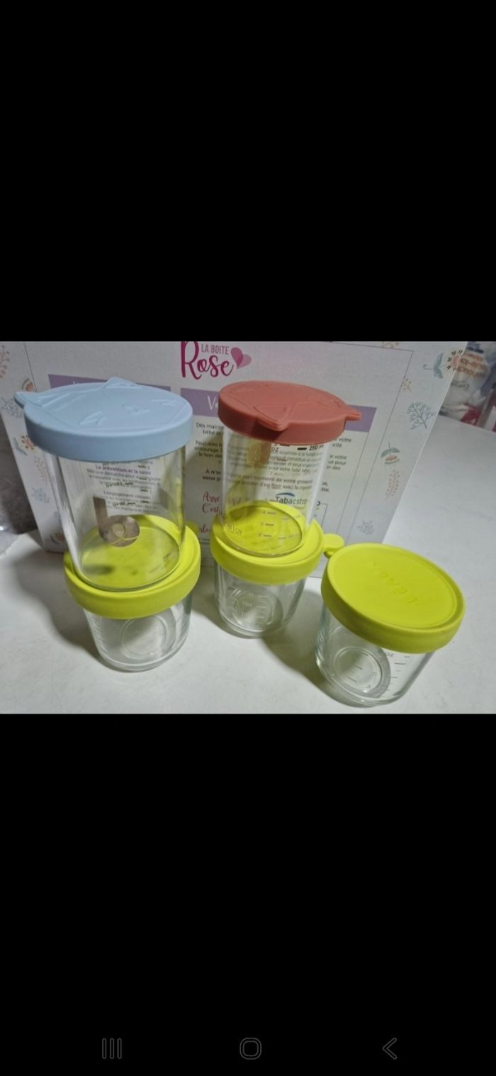 Pots en verre 250ml beaba/babymoov