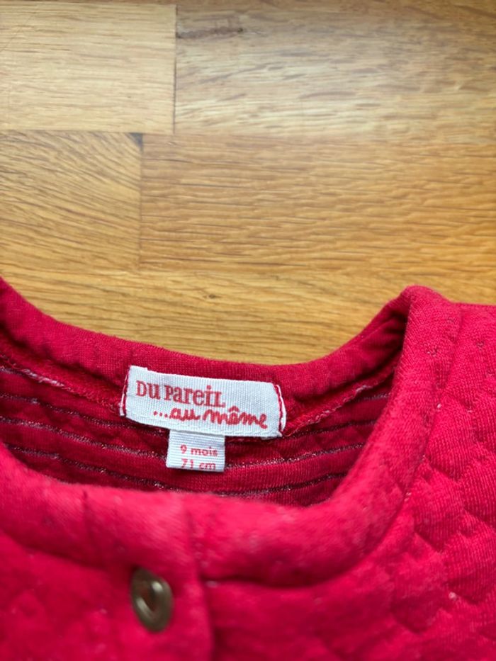 Beau gilet du pareil au même 9 mois fille - photo numéro 2