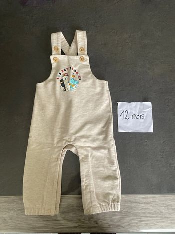 Salopette 12 mois beige