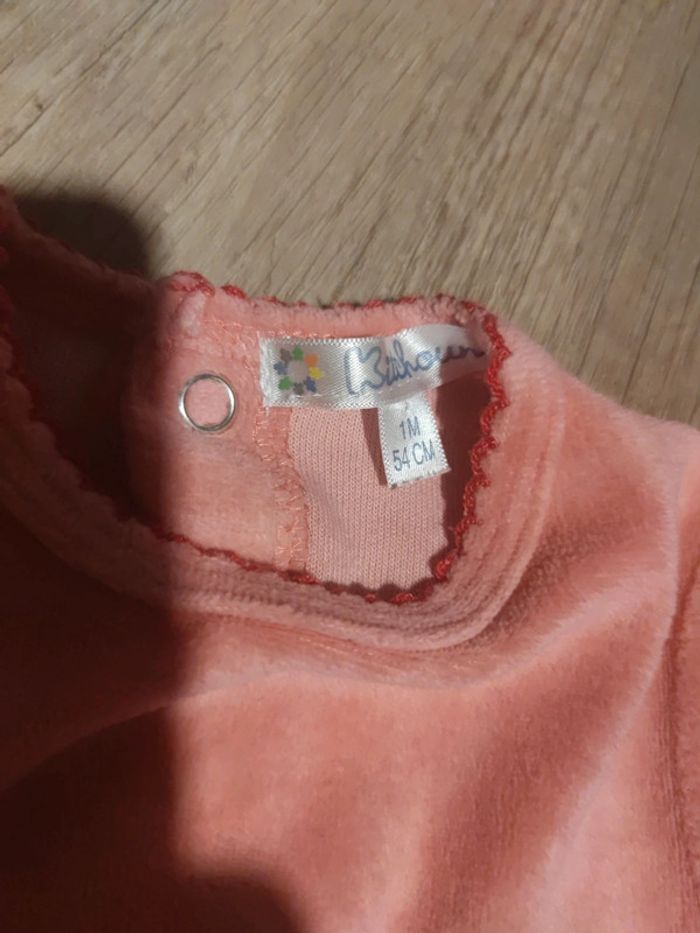 Pyjama/ grenouillère velours - photo numéro 2