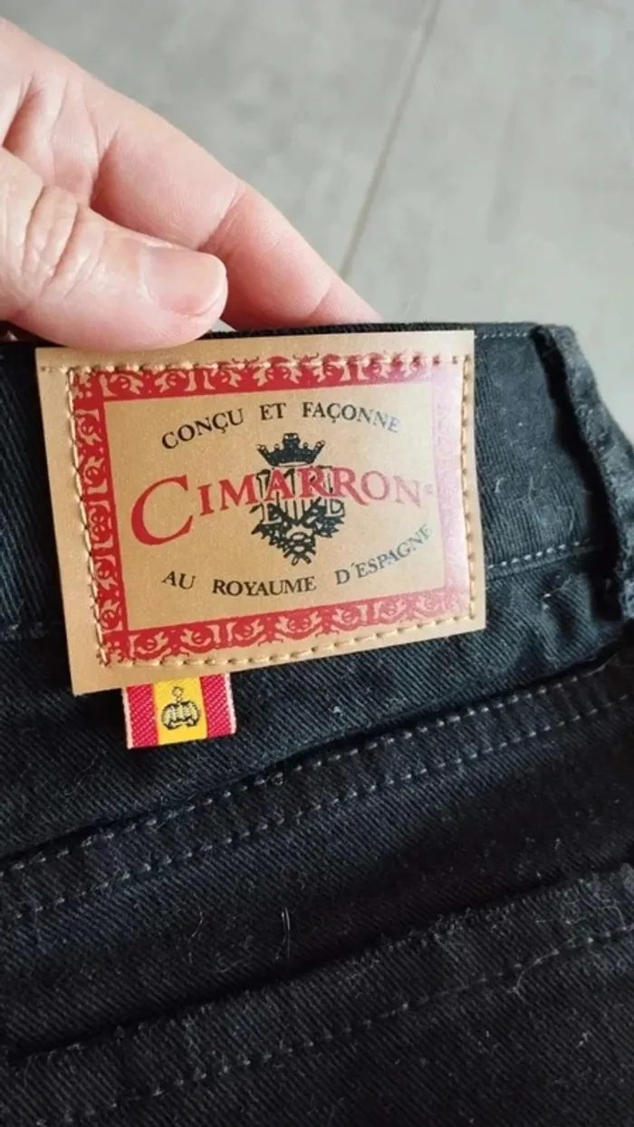 Short en jeans noir taille 36 cimarron - photo numéro 8