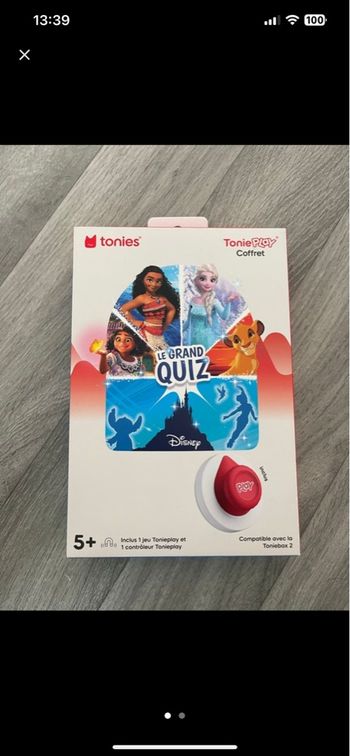 Tonies tonie plat coffret le grand quizz Disney
