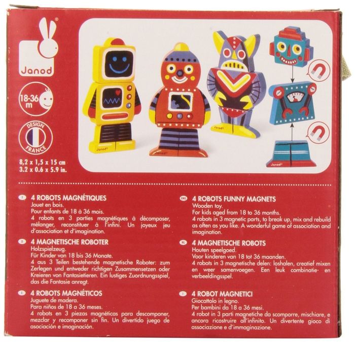 Funny magnet Robot Janod - photo numéro 3
