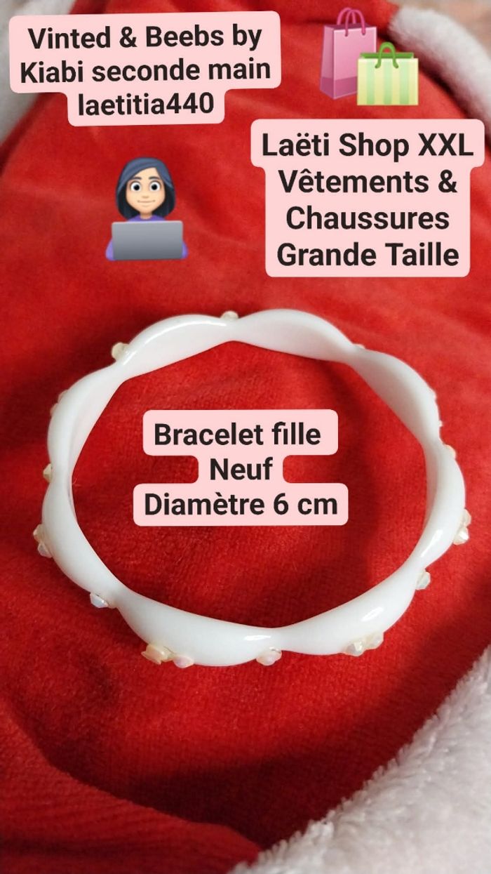 Bracelet blanc fille