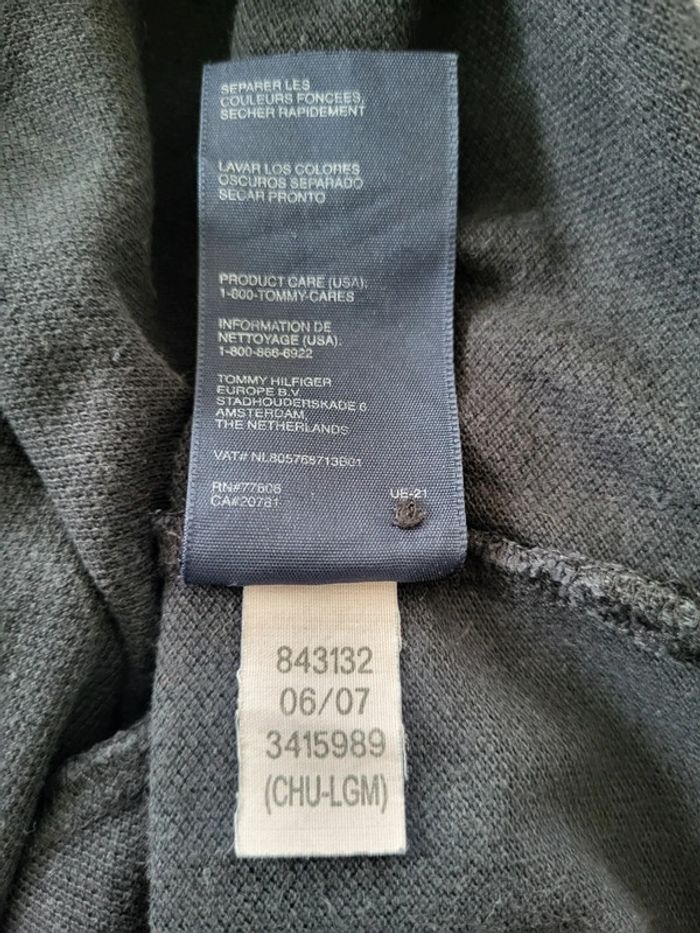 Polo manches longues noir Tommy Hilfiger Taille S - photo numéro 10