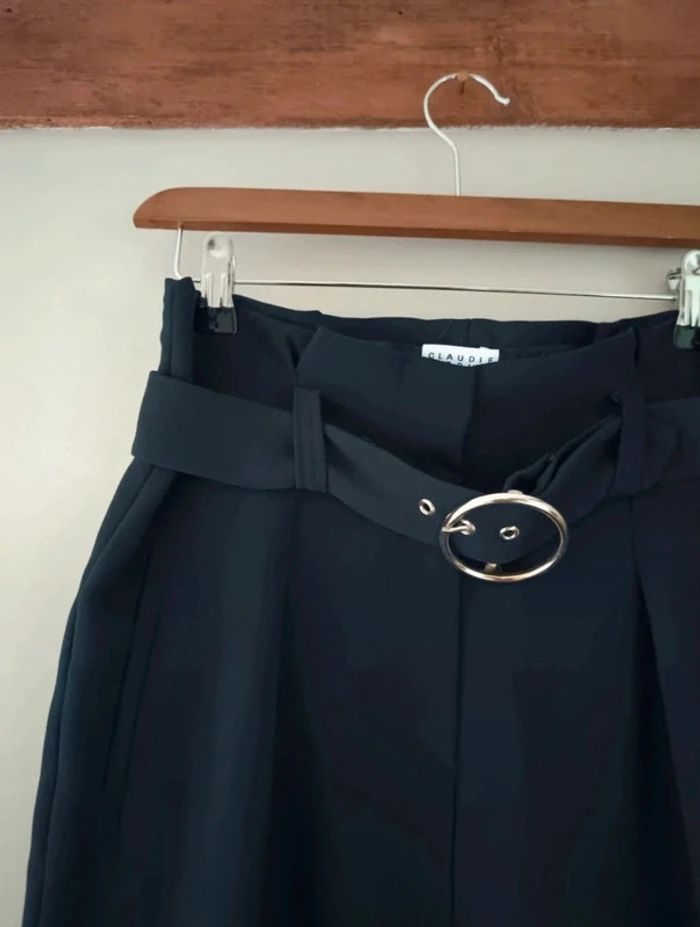 Pantalon carotte bleu marine Claudie Pierlot - photo numéro 4