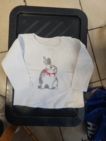 Tee shirt mch long fille 12mois