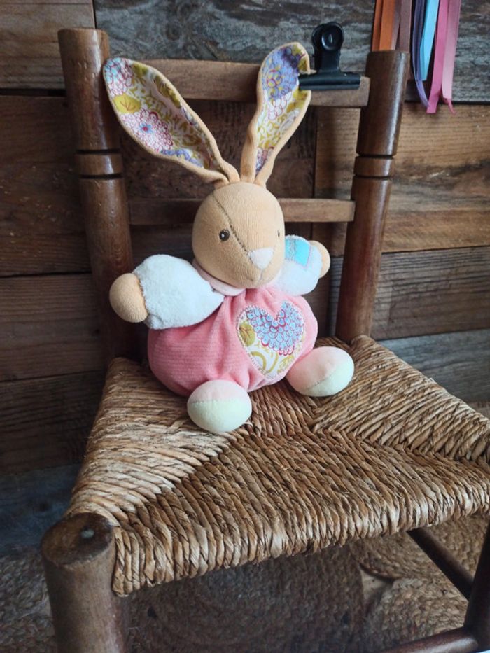 Peluche lapin boule grelot Kaloo tbe - photo numéro 3