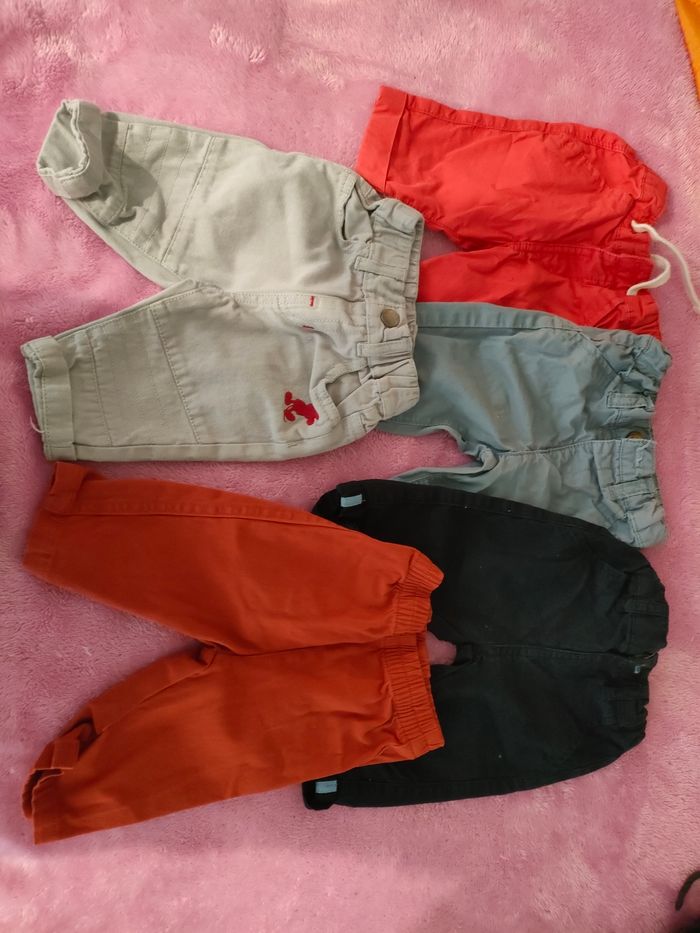 Lot 5 pantalons 3 mois garçon