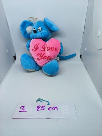 Peluche souris I love You