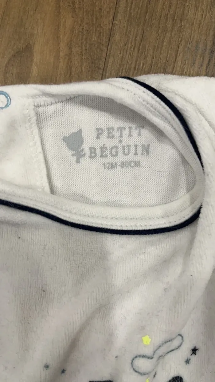 Pyjama velours 1 pièce - photo numéro 3