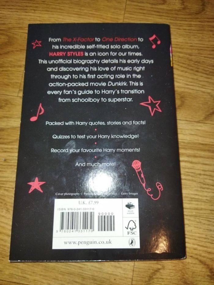 Harry styles biographie livre/ the unofficial biography - photo numéro 4
