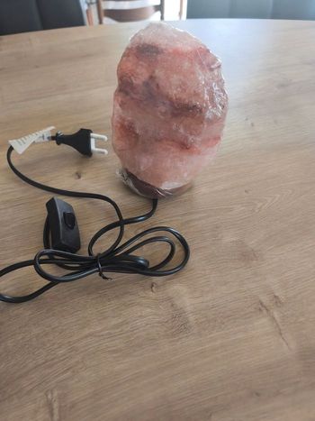 Lampe  en pierre de sel