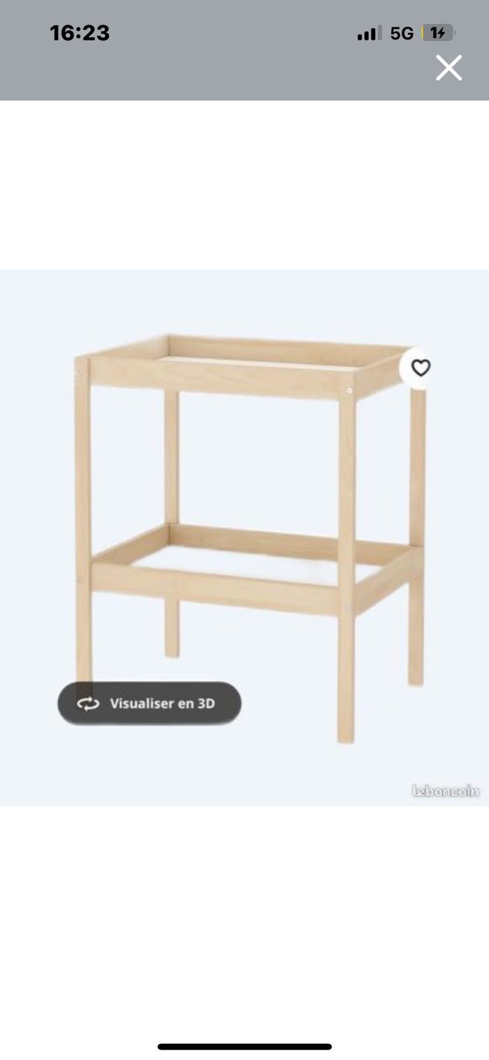 Ensemble table à langer
