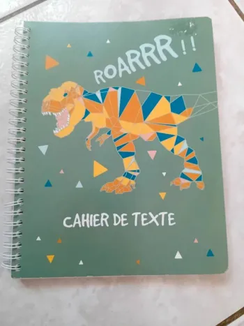 Cahier de texte enfants garçon