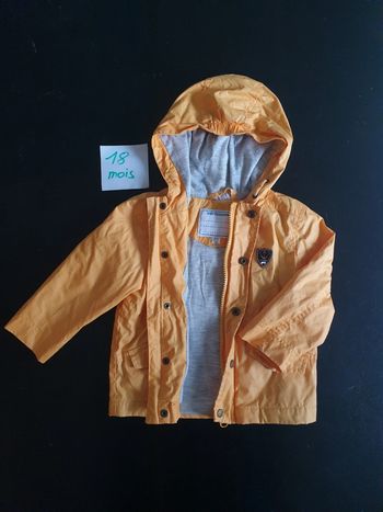 Imperméable jaune doublé