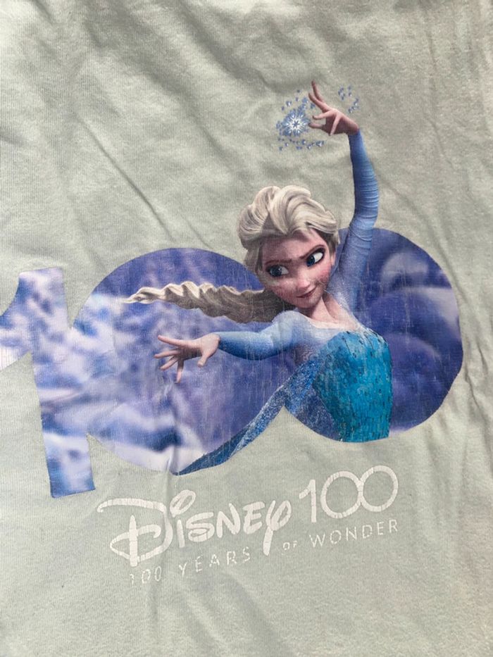 T-shirt reine neiges elsa Queen Disney 100 8 ans fille - photo numéro 4