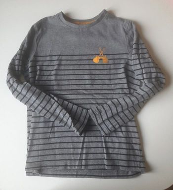 Tee shirt vertbaudet gris
