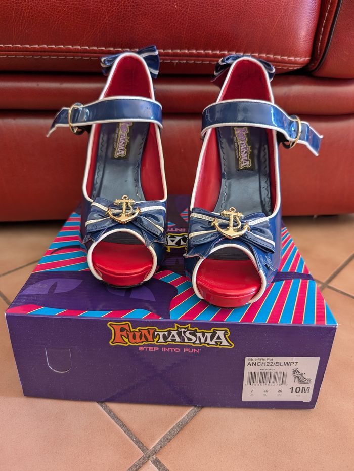 Chaussure pin up marin funtasma 40 - photo numéro 10