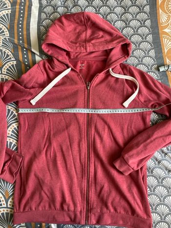 Veste sweat framboise M