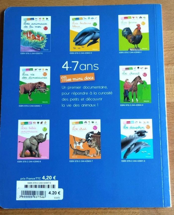 Livre enfant Les animaux de la mer 4-7 ans - photo numéro 2