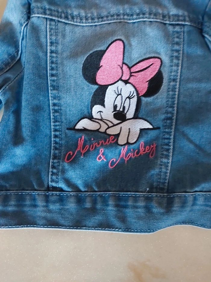 Veste en jeans minnie 6-9 mois (74 cms) - photo numéro 3