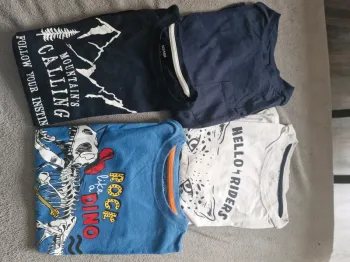 Lot 4 t-shirts manches longues