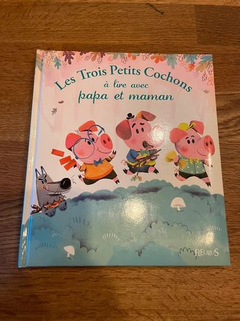 Livre Fleurus Les trois petits cochons à lire avec papa et maman