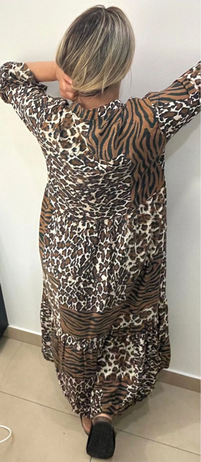 🌿Robe longue fluide Made in Italy – imprimée Taille M-L’ - photo numéro 7