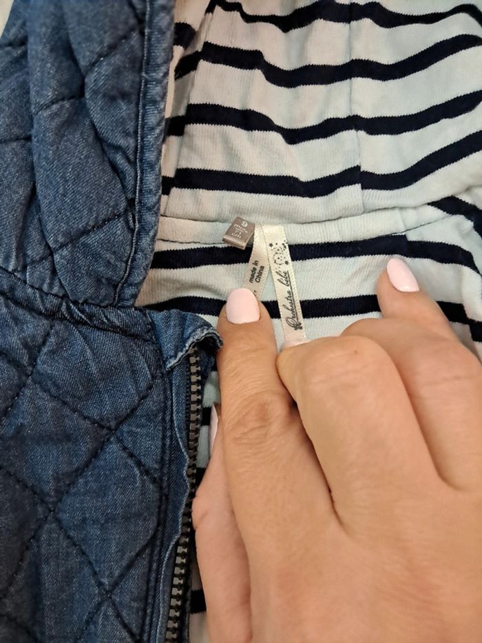 Veste zippée jeans orchestra - photo numéro 3