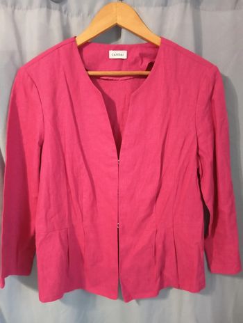 Veste printemps rose fushia